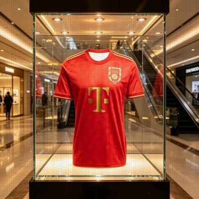 Bestseller München Mannen Voetbalkleding Voetbalshirt 125-Jaar Jubileum Sport T-shirt Comfortabel en Zacht Ouder-kind