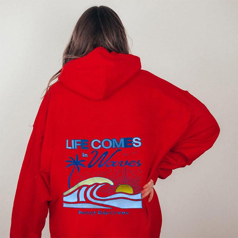 2024 Autumn/Winter Trendy Men's & Women's Drop-Shoulder Long-Sleeve Hooded Sweatshirt - Fashionable, Casual & High-Quality Printed Design