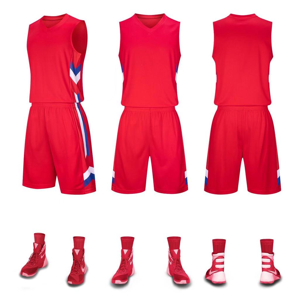 High-end Updated Basketball Uniforms Adult Childrens Basketball Game Training Uniforms Mens and Womens Quick-drying Jerseys