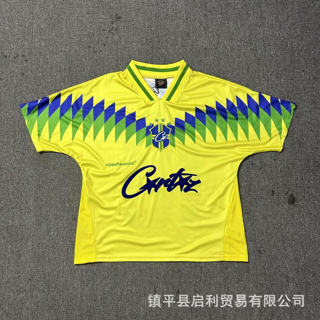 2025 Cross-border Foreign Trade Corteiz Alcatraz Basketball Jersey Letter Printing Street Casual V-neck T-shirt Jersey