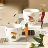 Vegetable Handle Cup Cute Ceramic Cup Creative Special Shape Cup Cup Household Coffee Cup Holding Cup High Value Water Cup