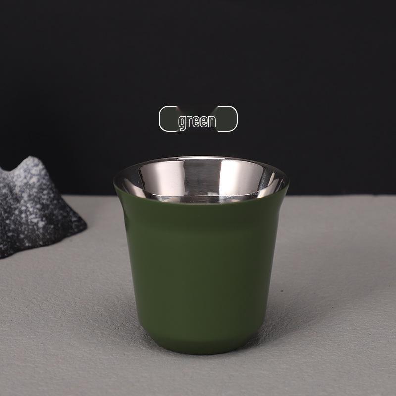 Tazza da Caffè Termica Mini a Doppia Parete in Acciaio Inossidabile 304 - Personalizzabile