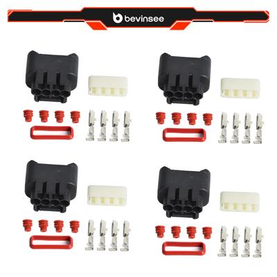 4x Ignition Coil Plug Connector Kits for Toyota Corolla NZE121 ZZE120/Altezza SXE10 GXE10/Caldina ST215, Replace for 90980-11885