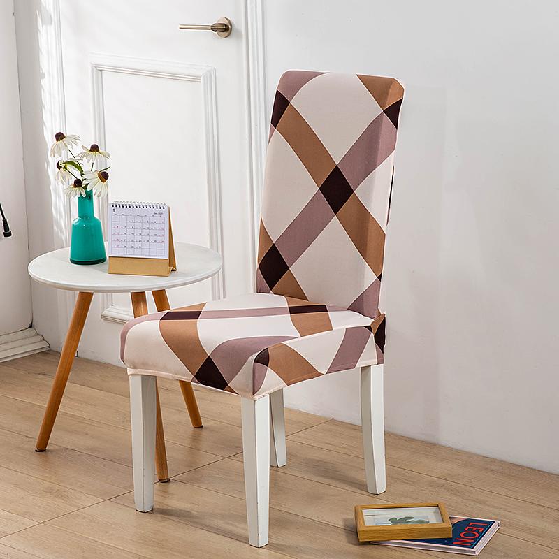 Big Elastic Dinner Chair Cover Stretch Printed Seat Chair Covers Slipcovers For Home Party Dining Room Office El Banquet 1Pc