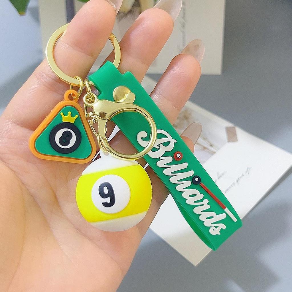 Portachiavi Ciondolo Palla 8 Cartone Animato: Portachiavi Carino per Coppia e Accessorio Creativo per Chiavi dell'Auto