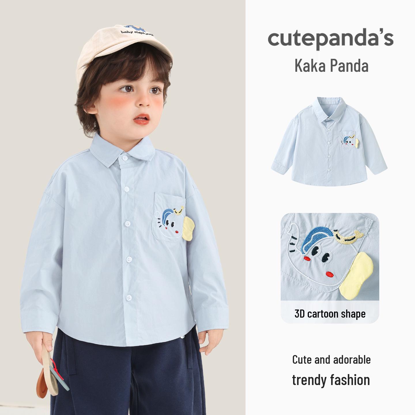 

Kaka Panda Kids Spring Shirt - Unisex Baby & Toddler Casual Top 80 cm