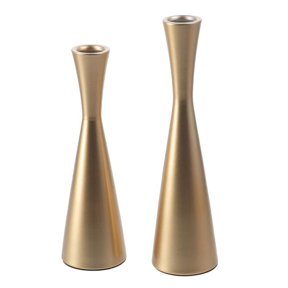 

Dinning Decor Gold Candle Holders Iron Metal Taper Candlestick Holders Candle Stand Table Decorative Wedding Dinning Party Decor
