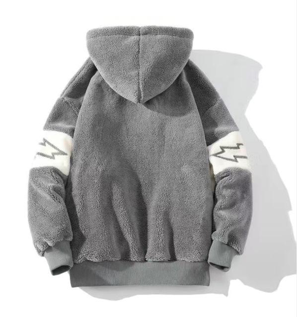 Men's Winter Thick Lambswool Coat - Korean Street Style, Loose Fit, Couples' Trend, Warm Cotton Jacket