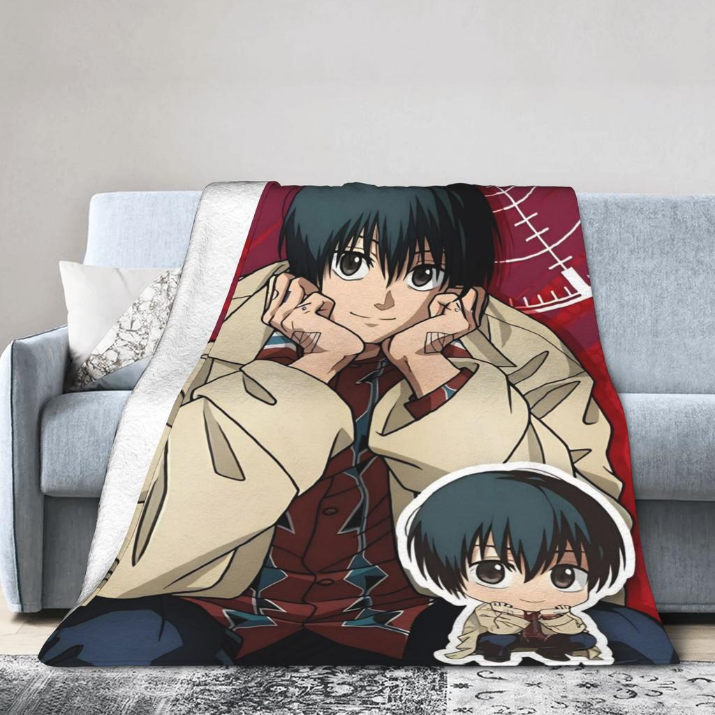 Yoichi Nagumo Flannel Throw Blankets Sakamoto Days Anime Blankets for Bedding Office Soft Plush Thin Quilt