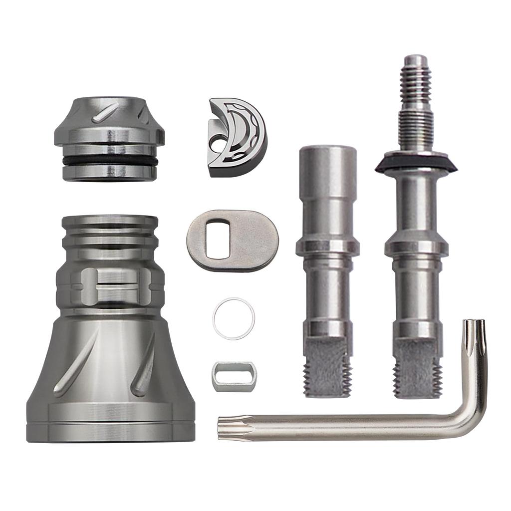 HEIGHTEN Improved Reel Handle Skirt for HEIGHTEN Spinning Reel Handles Type B Variable Length Increased V3.0 (Gunmetal - - - Strength) (1033)