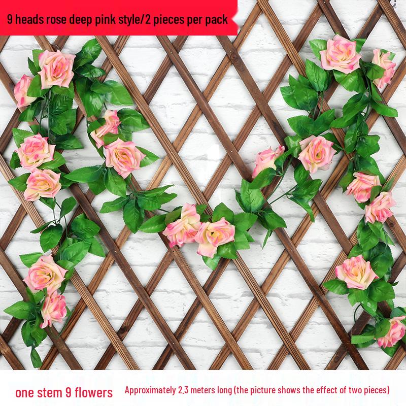 Artificial Rose Garland for Wall Hanging and Indoor Decor
