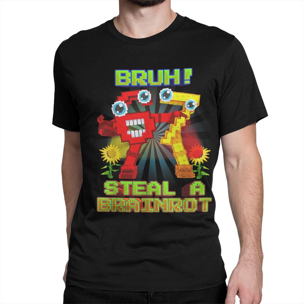Men Women Bruh Secret 67 Six Seven 67 Brainrot T Shirts 100 Cotton Clothes Short Sleeve Round Neck Tee Shirt Printed TShirt