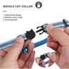 Cat Collar with Bell Cats Necklace Kitten Collar Breakaway  Collar Anti-strangling Armrests for Cat Necklace Pet Strap MBO02