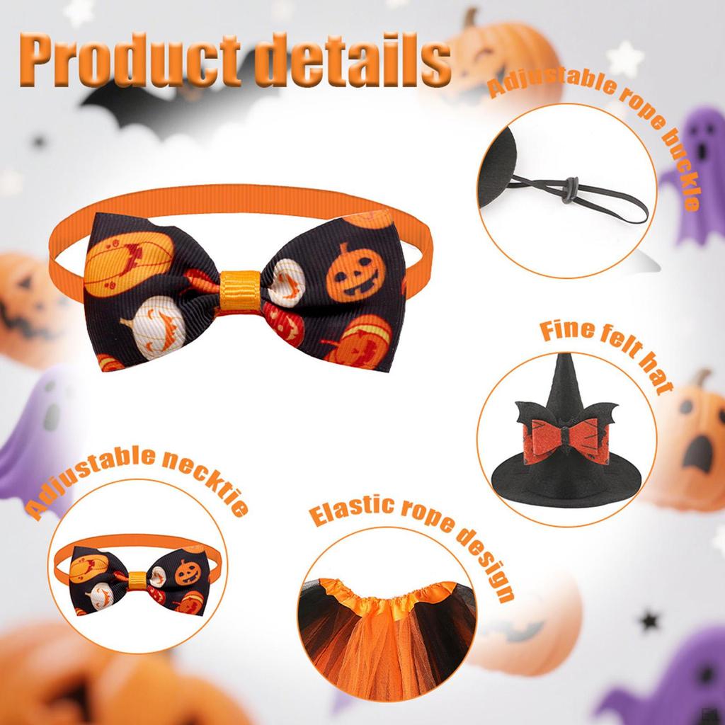 Costum Gâscă Halloween Pălărie Vrăjitoare Neagră 23 inch Haine de Verandă Fustă Tutu pentru Gazon