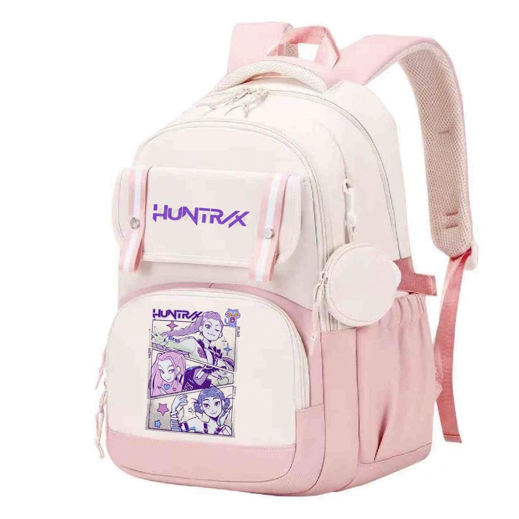 Cartoon Kpop Demon Hunter Backpack Children Teens School Bag Anime Girl Large Capacity School Bag