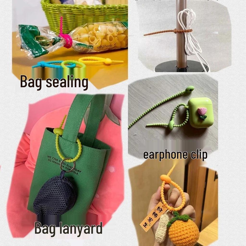 Newcomer Exclusive: Anti-Lost Silicone Cable Tie and Key Ring Set