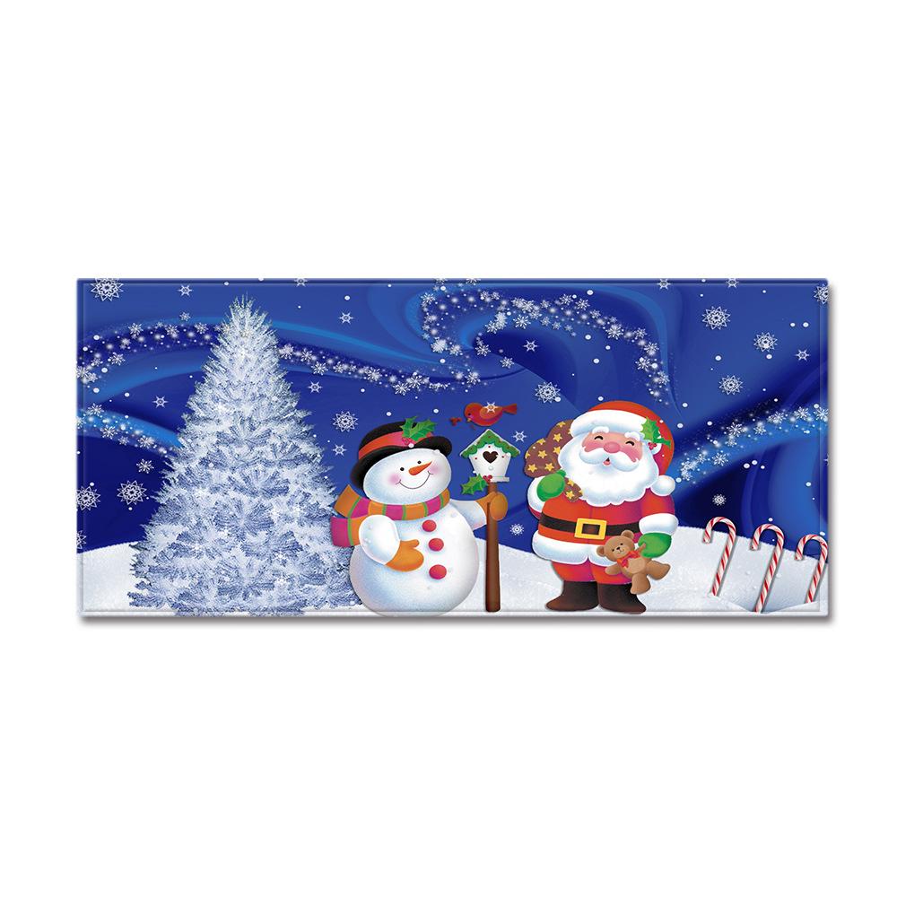 Christmas Kitchen Sand Carpet Doormat Long Floor Mat