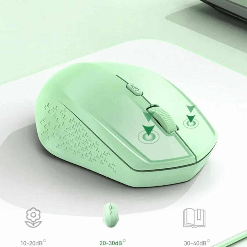 Dual-Mode Laptop Wireless Mouse Silent 2.4G Bluetooth Cordless Mouse  Office
