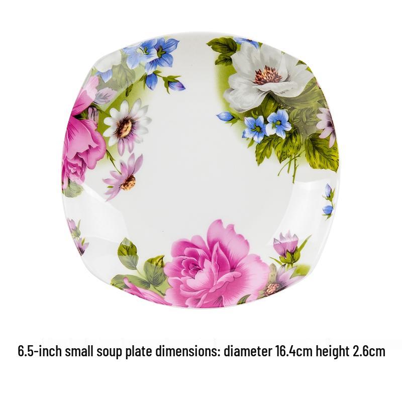 Imperial Concubine 10-inch Porcelain Soup and Serving Plate