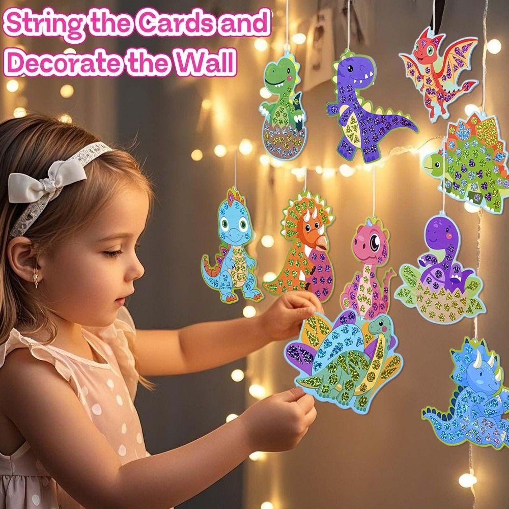 Halloween Christmas Children Art Craft Kit Dinosaur Animals Kids Art Set  Birthday Gift