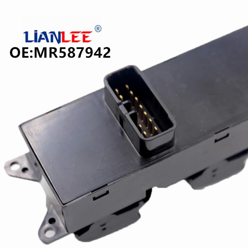 Brand New Window Driver Side Main Switch LHD For Mitsubishi Pajero Montero III 3 Lancer Triton L200 Sport Grandis MR587942