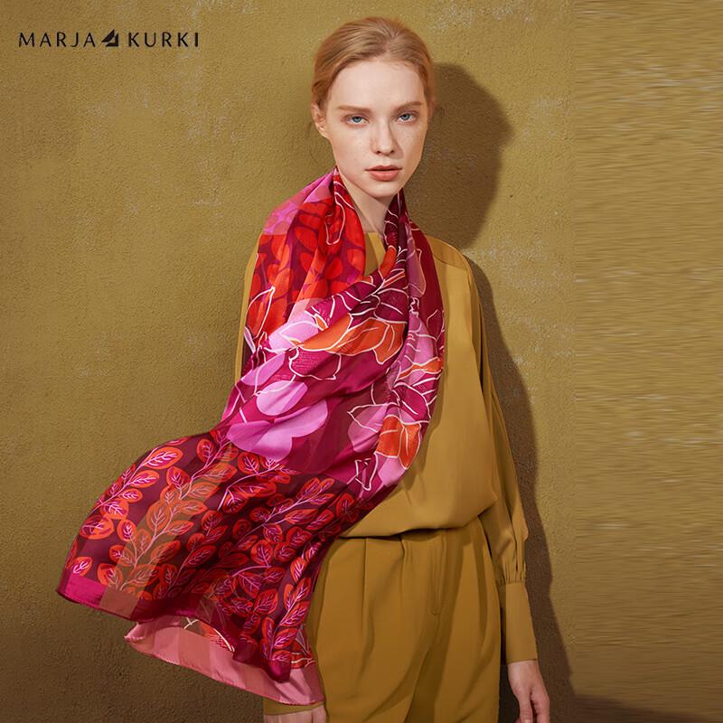 MARJA KURKI Flower Therapy Mulberry Silk Scarf