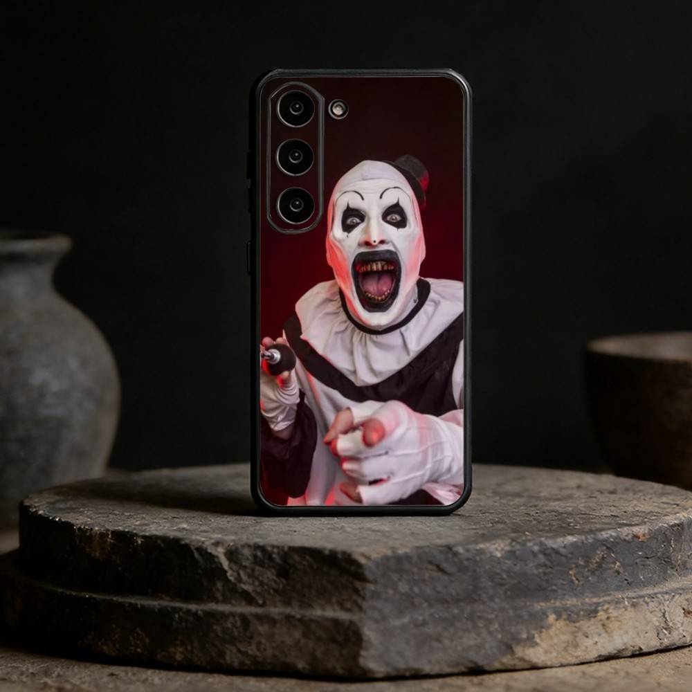

Art the Clown horror T-Terrifier Phone Case For Samsung Galaxy A13,21s,22,31,32,52,53,71,72,73,Soft Black Cover Samsung a22 5g