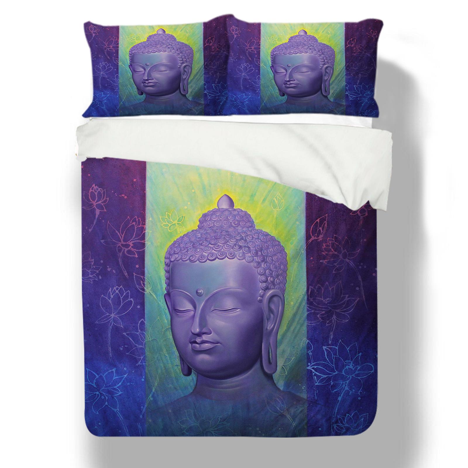 

Индийский комплект постельного белья Будды, постельное белье для спальни, одеяло и наволочка AU King, односпальная/двуспальная кровать, полноразмерное украшение для дома Baby 100x135cm