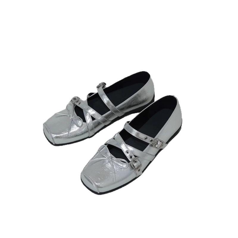 Neue Damen Retro Flache Ballerinas