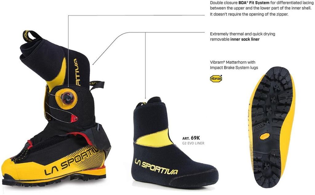 Обувь для треккинга La Sportiva G2 EVO black/yellow