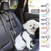 Reflective Pet Car Seat Belt Adjustable Dog Harness Leash Dog BackSeat Safety Belt  Pet Outdoor
