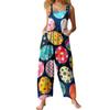 Women's Casual Jumpsuit Sleeveless Easter Print Jumpsuit