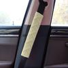 2pcs Travel Accessories Plush Car Seat Belt Shoulder Cover with Embroidery