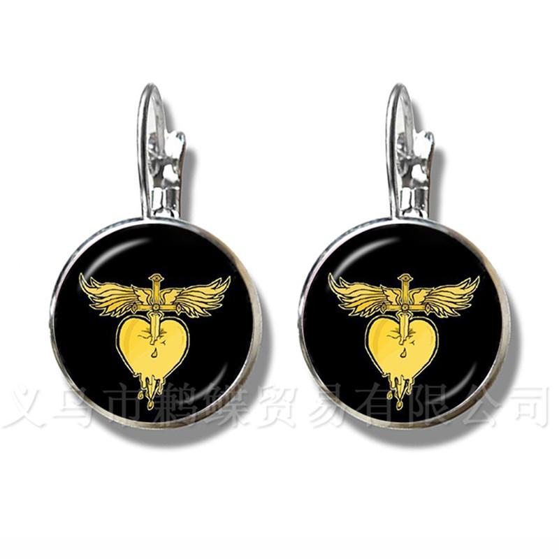 

Steampunk Human Anatomy Organ Earrings Glass Cabochon Science Medical Punk Stud Earrings 16mm Glass Dome Brain Eye Jewelry