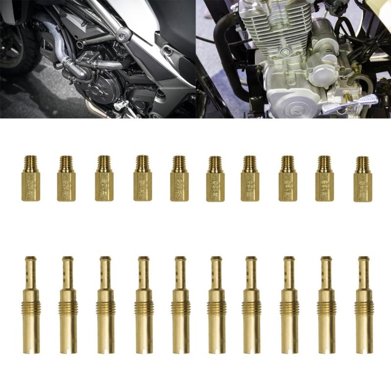 20Pcs Motorcycle Carburetor Main Jets Slow Pilot Jets for PWK PWM CVK #32-#140 Main/Pilot Jet Vice Injector Nozzle