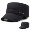Winter Hat For Outdoor Cold Proof Warm Ear Protection Flat Top Hat Casual Thickened Woolen