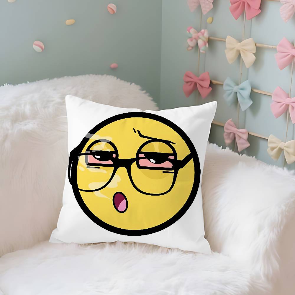 Funny EEpic Face Case Plush Fabric Soft Pillowcase Double Sided Print Cushion Cover Household Gifts