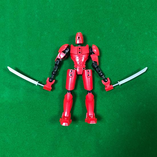 1 Set Action Figure Multi-Joint Movable Robot Toy Plastic Figure Doll for Home Office Desktop Decoration