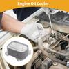 Engine Oil Cooler No.11427625489 Engine Transmission Oil Cooler Trans Cooler for BMW 320i 2012-2016 for Mini Cooper Aluminum Alloy Silver Tone