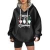 Women's Fashion Casual Christmas Angel Print Pullover Long-Sleeve Sweatshirt