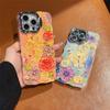 Luxury IMD Flower Design Fashion Phone Cases for Iphone 11 12 13 14 15 16 Pro Max Women Phone Cover
