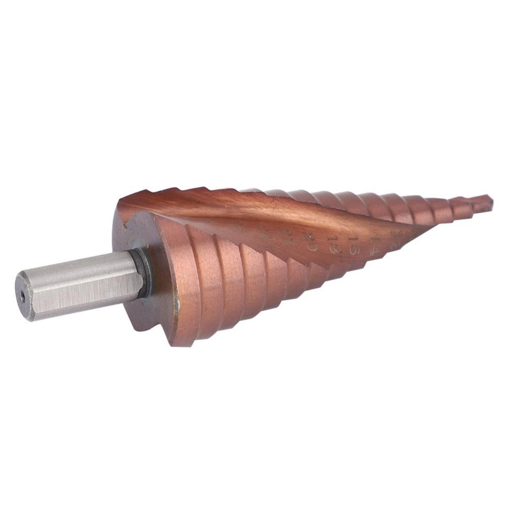 Triangular Shank Hole Opening Tool High Speed Steel M35 Hole Reamer Step Drill Bit Set Counterbore