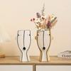 Nordic Art Vase Ceramic Home Decor Creative Flower Pot Living Room Decoration Wholesale