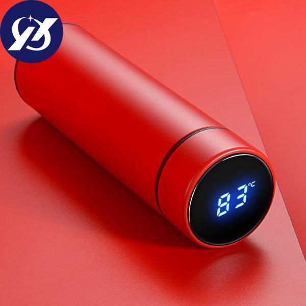 500ml Vacuum Thermos LCD Temperature Display Water Bottle Stainless Steel Double Wall Insulated Cup