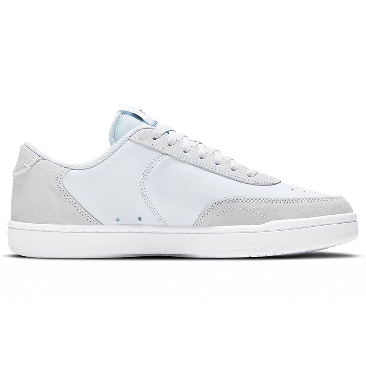 Nike Court Vintage Premium Cushioning Slip-Resistant Durable Low-Top Sneakers Women Sneakers Light-Blue Gray CW1067-005