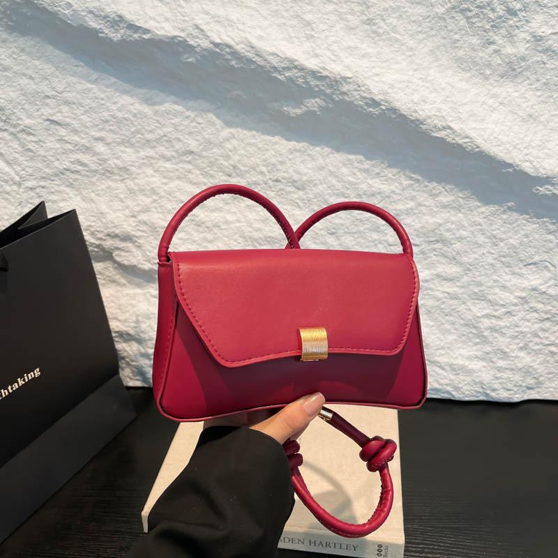 Urban Commuting Temperament Versatile Women's Handbag Spring New Product Simple Solid Color Premium Shoulder Messenger Bag