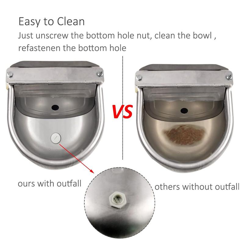 M-Nowoczesny-Dla Psa Dla Bydła Hodowlanego Bydło Koń Miska na Wodę Ze Stali Nierdzewnej Automatyczny Dozownik Wody Dla Psa Woda Automatycznie Napełniana