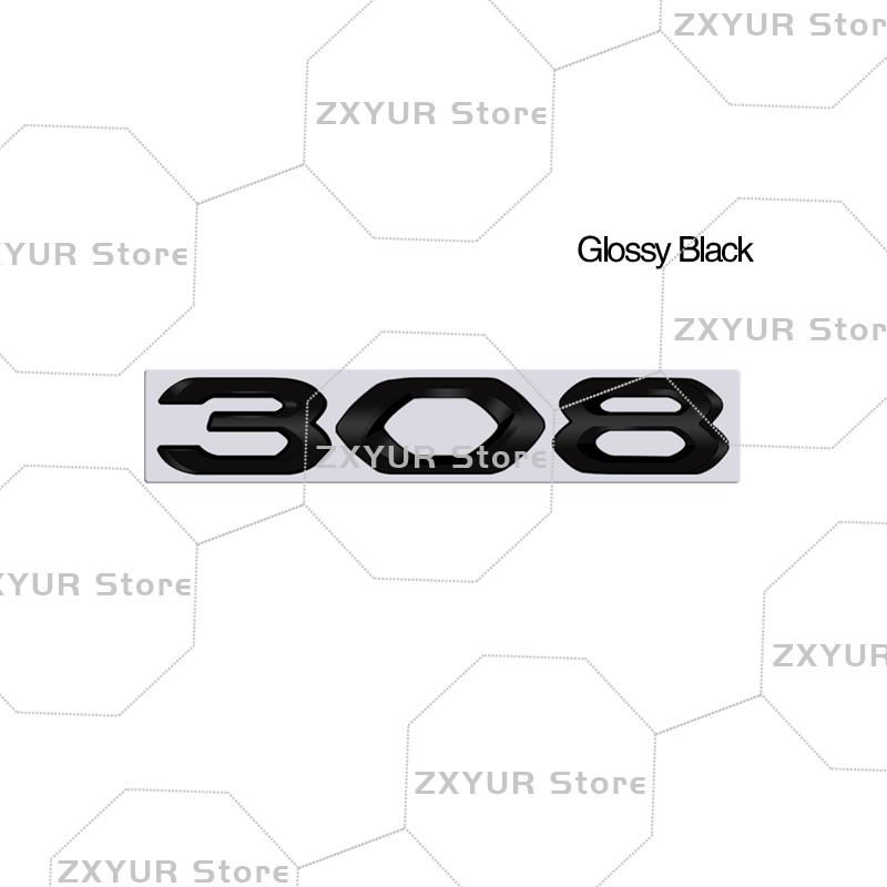 Metal For w333 2008 3008 4008 5008 208 308 408 508 Tricolor Emblem Car Sticker Letter Badge Decal Body Rear End Trunk Decor 333w