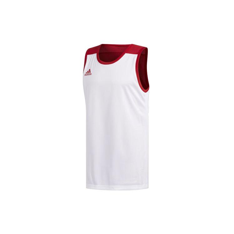 Adidas Knitted Reversible Breathable Basketball Vest Men Tops Red DY6595