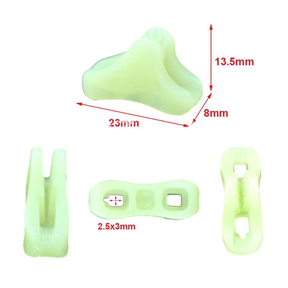 50pcs Plastic Triangles Rope Tightener Anti-slip Awning Stopper Wind Rope Buckle  Camping Tent